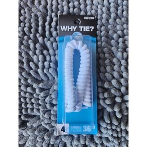 NEW~Shoe Gear~Curly No‎ Tie Shoe Laces - Elastic Spring Laces 36"